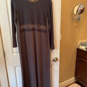 Vintage Blue Cactus Dress, size Med,   Fall Colors.